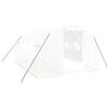 vidaXL Serre avec cadre en acier Blanc 12 m&sup2; 4x3x2 m