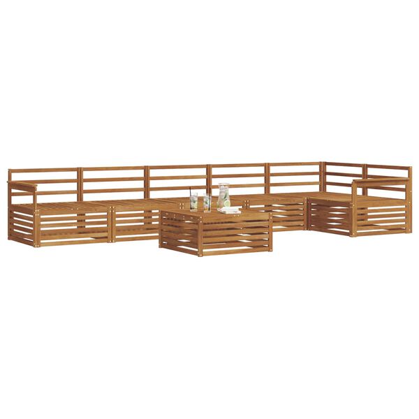 vidaXL Ensemble de canap&eacute;s d'ext&eacute;rieur 7 pcs Naturel