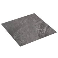 vidaXL Dalles de plancher PVC autoadhésif 5,11 m² noir avec motif