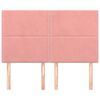vidaXL T&ecirc;te de lit Rose 144x5x118/128 cm Velours