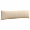 vidaXL Coussins de canap&eacute; 2 pcs Cr&egrave;me 145 x 40 cm tissu