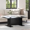 vidaXL Table basse Ch&ecirc;ne noir 103,5 x 60 x 40 cm Bois d'ing&eacute;nierie