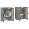 vidaXL Armoires murales 2 pcs gris b&eacute;ton bois d'ing&eacute;nierie