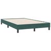 vidaXL Sommier &agrave; lattes de lit et matelas et LED vert fonc&eacute; 120x220cm velours