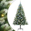 vidaXL Arbre de No&euml;l artificiel avec neige artificielle 300 LED