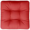 vidaXL Coussin de palette rouge tissu