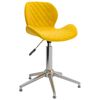 vidaXL Chaises &agrave; manger pivotantes lot de 2 jaune moutarde velours