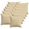 vidaXL Housse de coussin 12 pc HOUTEN Vert gris 40 x 40 cm