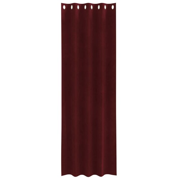 vidaXL Rideaux occultants 2 pcs Bordeaux 140 x 245 cm Velours
