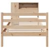 vidaXL Lit biblioth&egrave;que sans matelas 90x190 cm bois de pin massif