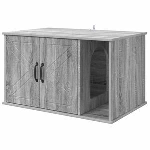 vidaXL Maison pour chat Sonoma gris 85 x 55 x 50,5 cm