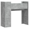 vidaXL Table console gris b&eacute;ton 100x35x90 cm bois d'ing&eacute;nierie