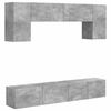 vidaXL Ensemble meuble TV 4 pc Gris b&eacute;ton Bois d'ing&eacute;nierie