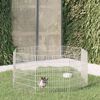 vidaXL Enclos pour animaux en libert&eacute; 8 panneaux 54x60cm fer galvanis&eacute;