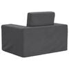 vidaXL Canapé-lit pour enfants Anthracite Peluche douce