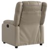 vidaXL Fauteuil inclinable &eacute;lectrique Cappuccino Similicuir