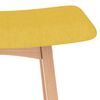 vidaXL Tabourets de bar lot de 2 jaune moutarde tissu