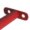 vidaXL Barre de retournement 125 cm Acier Rouge