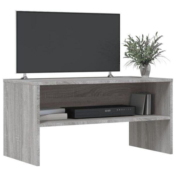 vidaXL Meuble TV sonoma gris 80x40x40 cm bois d'ingénierie