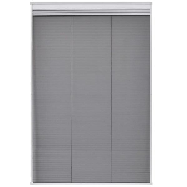 vidaXL Moustiquaire plissée pour fenêtre et store Aluminium 80 x 120cm