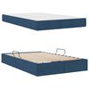 vidaXL Lit avec rangement et matelas Bleu 120 x 200 cm Polyester