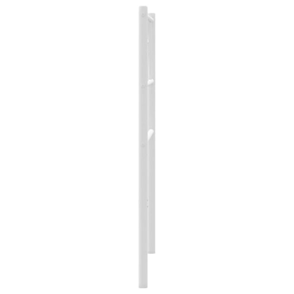 vidaXL Tête de lit métal blanc 90 cm