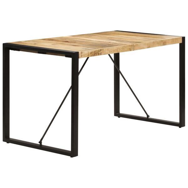 vidaXL Table &agrave; manger 140x70x75 cm Bois de manguier massif