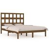vidaXL Cadre de lit sans matelas marron miel 120x200 cm pin massif