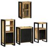 vidaXL Ensemble de mobilier de salle de bain avec &eacute;tag&egrave;re 4 pcs