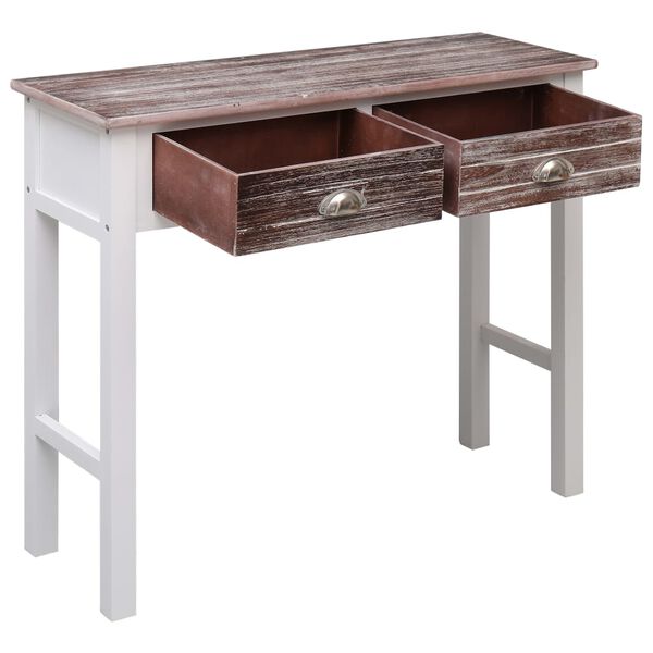 vidaXL Table console Marron 90 x 30 x 77 cm Bois