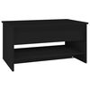vidaXL Table basse Noir 80x50x40 cm Bois d'ingénierie