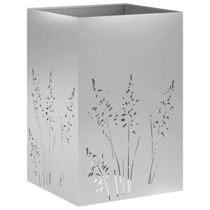 vidaXL Cache-pot de jardin Argent&eacute; 50 x 50 x 75 cm Acier galvanis&eacute;