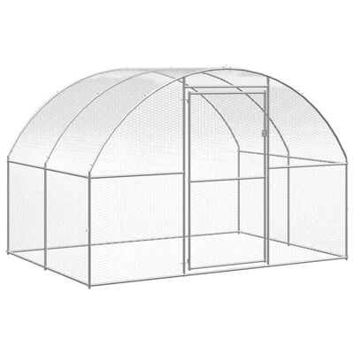 vidaXL Poulailler d'extérieur 3x16x2 m Acier galvanisé