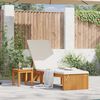 vidaXL Transat Huile Naturelle 200 x 55 x 94 cm Bois d'acacia massif