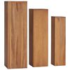 vidaXL Ensemble de supports de plantes 3 pcs Bois de teck solide
