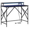 vidaXL Bureau Ch&ecirc;ne noir Bois d'ing&eacute;nierie 100 x 50 x 86,5 cm