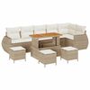 vidaXL Ensemble de canap&eacute; de jardin 10 pc 10-Nombre de places