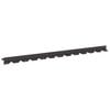vidaXL Bordure de Pelouse 30 pcs 102 x 4 x 4 cm Acier Noir