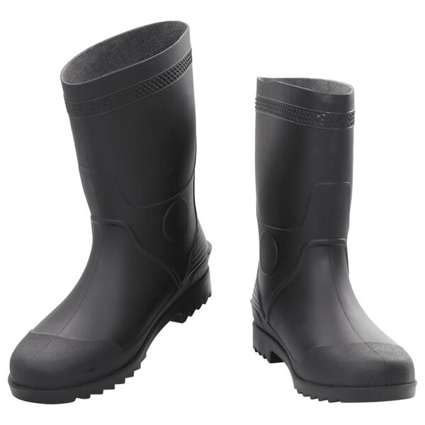 vidaXL Bottes de pluie noir taille 46 PVC