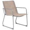 vidaXL Salon de jardin 4 pcs Tissu et acier Taupe