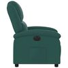 vidaXL Fauteuil inclinable &eacute;lectrique Vert fonc&eacute; Tissu
