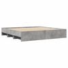 vidaXL Cadre de lit sans matelas gris b&eacute;ton 180x200 cm bois ing&eacute;nierie