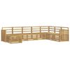 vidaXL Ensemble de canap&eacute;s d'ext&eacute;rieur 8 pc Blanc Bois d'Acacia Massif