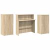 vidaXL Bureau r&eacute;ception ch&ecirc;ne sonoma 200x50x103,5 cm bois d'ing&eacute;nierie