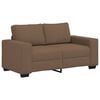 vidaXL Canap&eacute; 2 places marron 160x77x82 cm en tissu