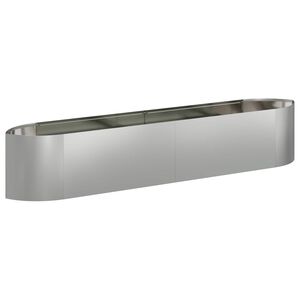 vidaXL Jardin sur&eacute;lev&eacute; Acier galvanis&eacute; 220 x 40 x 40 cm Acier