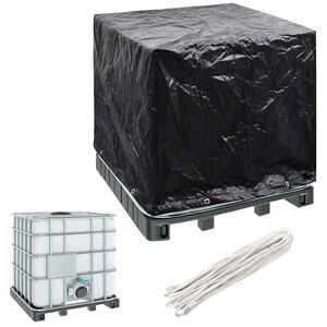 vidaXL Housse de r&eacute;cipient IBC 8 &oelig;illets 116x100x120 cm