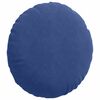 vidaXL Coussins de si&egrave;ge 2 pcs Bleu police &Oslash; 40 x 13 cm Velours