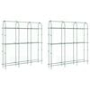 vidaXL Treillis de jardin pour plantes grimpantes 2 pcs forme en U