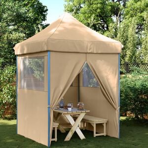 vidaXL Tente de r&eacute;ception pliable escamotable avec 4 parois lat&eacute;rales